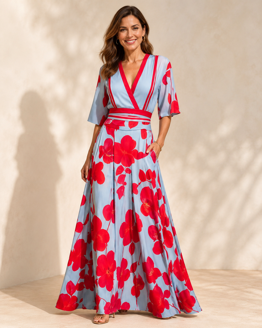 Women’s Dress | Floral Wrap Maxi